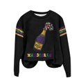thumbnail image 4 of IMENGL Oversized Sweatshirts for Women Hoodless Sequin Outfit Glitter Long Sleeve Sweaters Trendy Neck Loose Fit Pullover Womens Casual Crewneck Sweatshirt,S-3XL, 4 of 4