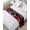 Red, variant on Bed Runner for Queen Size, Black Blue Decorative Scarf Throws for Foot of Bed, White Circle Geometric Abstract Texture Luxury Bedding Protector Slipcover Bedrunners for Hotel/Home, 83 x 20 Inch