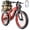 Red, variant on EOEOTWO 26"x4.0 Fat Tire Electric Bike for Adults, 1500W Motor 48V 17.5Ah Battery, Full Suspension Mountain Ebike, 34 MPH Fast E-Bike 60 miles Pedal Assist, UL 2849 Certified