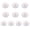 White, variant on Lynono Co.,Ltd 10Pcs Traditional Resin Chinese Knot Button Flower Shape Cheongsam Button For Dressmaking Garment Embellishment