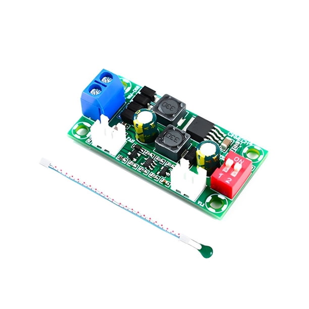 Tholdsy Módulo de Control de temperatura del ventilador, dispositivo de control de ajustador profesional, controlador de ventiladores de 12V 24V, Electrónica miscelánea 24V