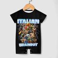 thumbnail image 4 of Unisex Short Sleeve Italian Animal Brainro Bodysuits Multi-size Outfit 3-24 Months Shower Gift, 4 of 8