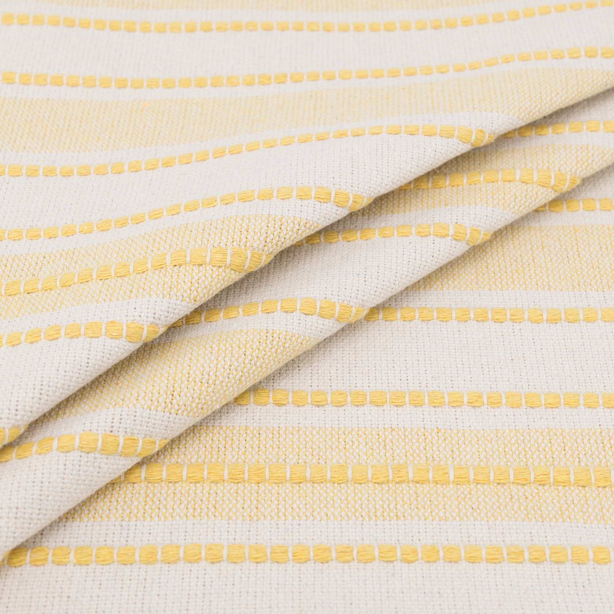 Unique Bargains Boho Stripe Throw Pillow Covers 2 Pack Tassel Cushion Cases Yellow 18"x18"