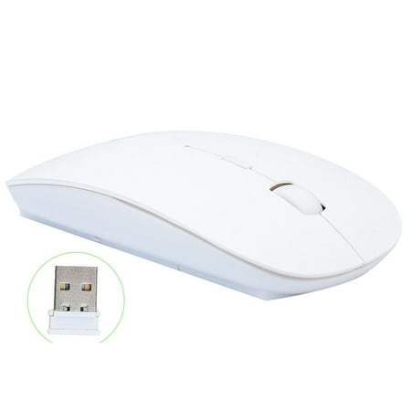 Wireless Mouse for Macbook iMac Laptops PCs Tablets 2.4 GHz wireless battery operated Mouse (Best Wireless Mouse For Imac)