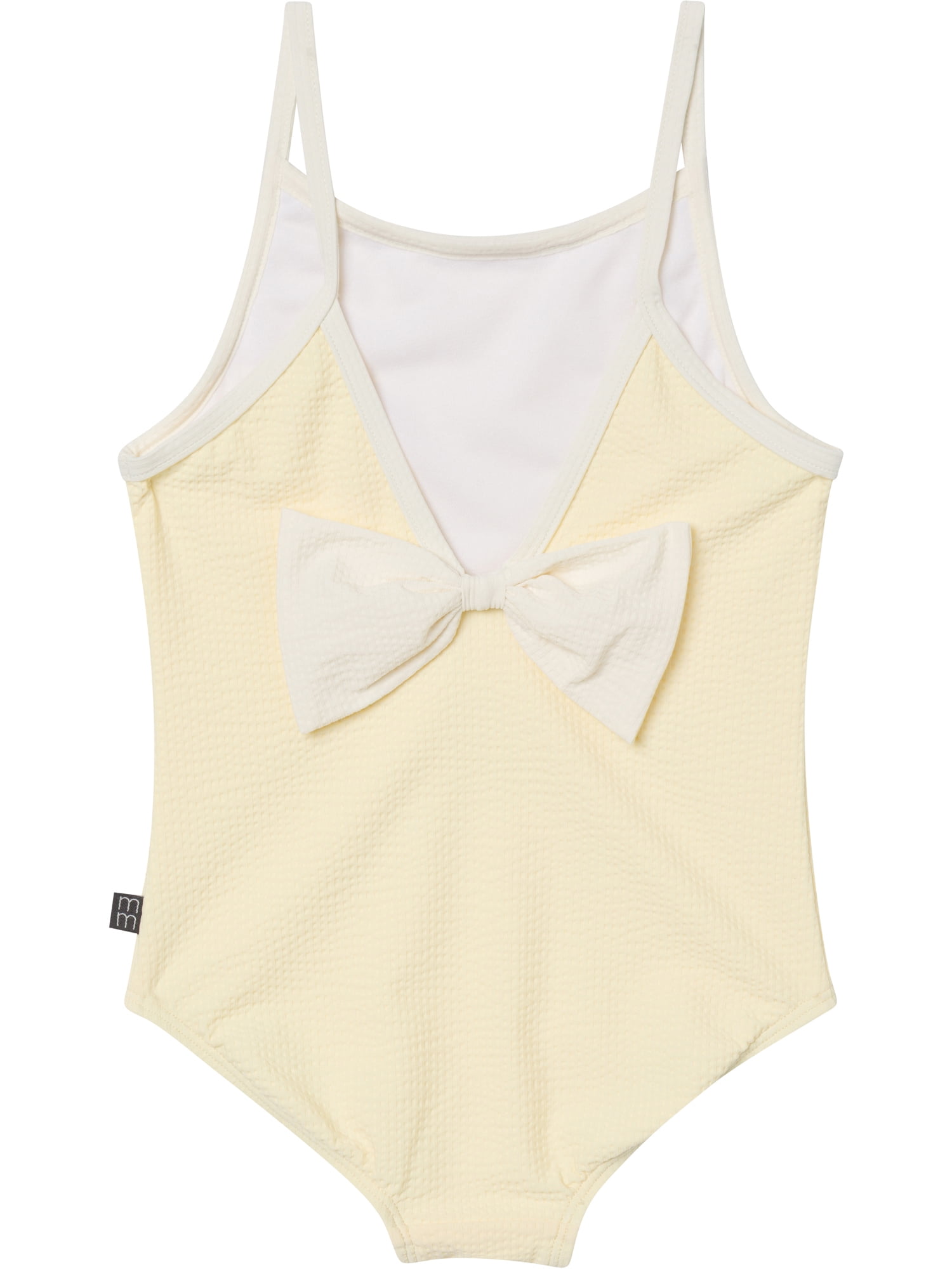 Modern Moments by Gerber Baby and Toddler Girl One-Piece Swimsuit with Bow, 0/3M-5T