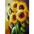thumbnail image 3 of DIY diamante punto de cruz 5D girasol cristal bordado dormitorio pared diamante bordado decoración tholdsy HA5702-00B, 3 of 6