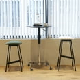 thumbnail image 3 of Miekor Furniture Movable Adjustable Bar Table Pub Table 360 Swivel Counter Bar Height Aluminum Star Base Movable for Stand Desk Bistro Table Dining Room Home Kitchen Table BS9135, 3 of 6