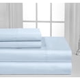 thumbnail image 3 of Oxford Collection 600 Thread Count Deep Pocket Egyptian Quality Cotton Solid Sheet Set (Twin, Blue), 3 of 3