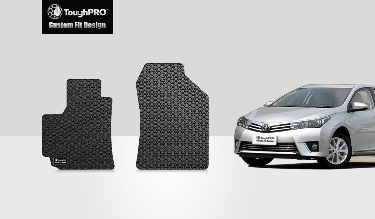 ToughPRO Two Front Mats Compatible with TOYOTA Corolla All Weather