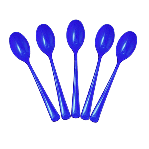 Heavy Duty Dark Blue Plastic Spoons 50 Ct.