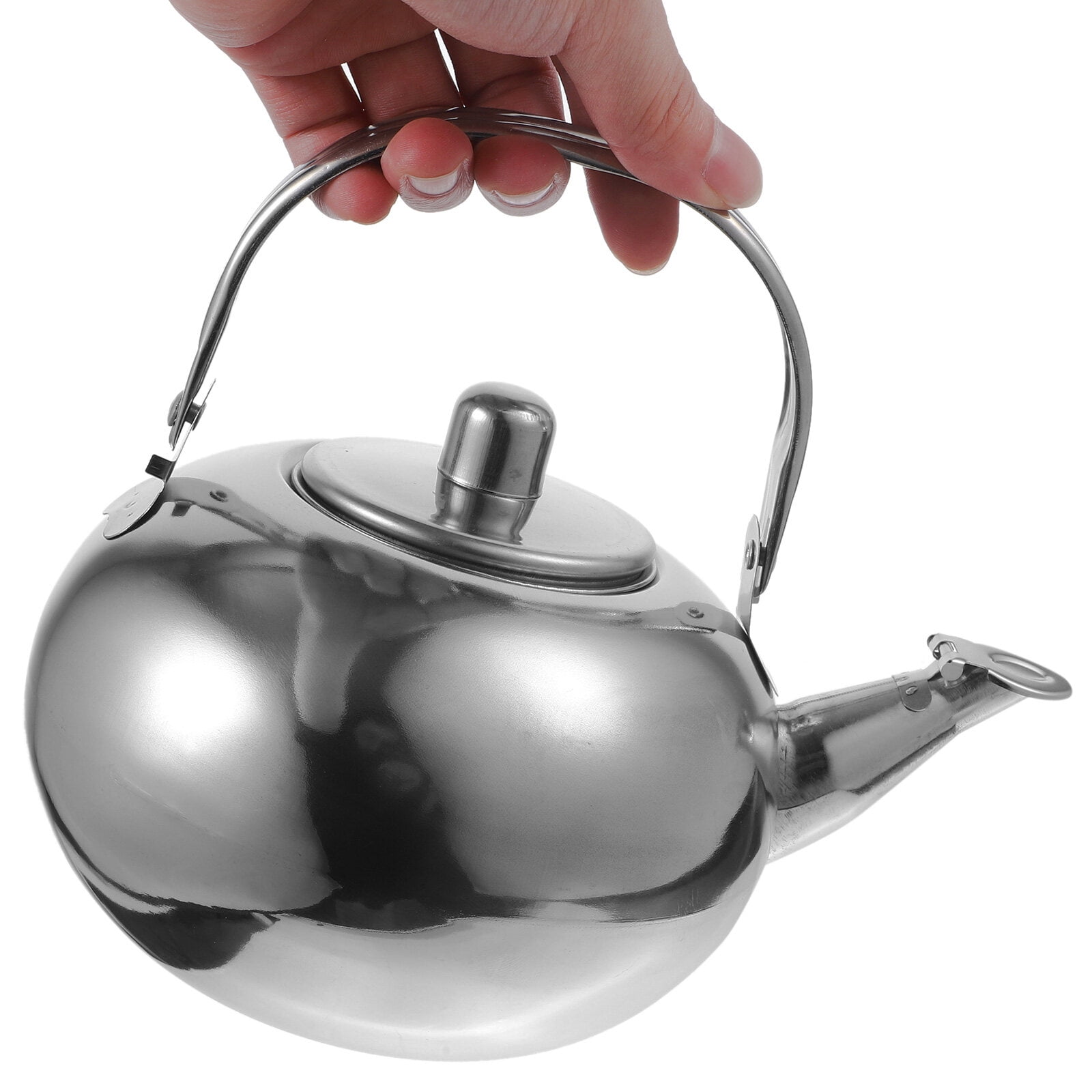 Thick Stainless Steel Tea Pot Insulated Kettle Thermal Teapot Water Pot for  Kitchen Restaurant Hotel (Golden, 2L) 