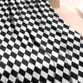 thumbnail image 3 of Black White Diamond Checkered Pattern Blanket,Comfortable Soft Flannel Throw Blanket,All Season,Warm Lightweight Blankets for Sofa Bed Couch Living Room Chair,30"x40", 3 of 4