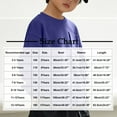 thumbnail image 3 of Boys Crewneck Sweatshirt Loose Soft T-Shirts Girls Casual Long Sleeve Oversized Tee Tops for Kids 2-13 Years, 3 of 5