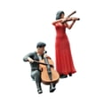 thumbnail image 4 of 2 figuras de músico CUTICAT a escala 1/64 violinista coleccionables accesorios fotografía, 4 of 8