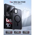 thumbnail image 2 of TEMOGU-Compatible for 11 Phone Case: [2PCS Glass Screen Protector + 2PCS Camera Lens Protector] [Effortless Buttons] Strong Magnetic Slim Magic Shockproof Cell Funda para 11Case 6.1 inch, Black, 2 of 4
