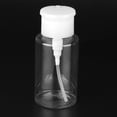 thumbnail image 4 of Botella de loción vacía tipo prensa transparente de 200ml, botella de almacenamiento de cosméticos de tóner portátil para viajes, 4 of 13