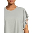thumbnail image 3 of Terra & Sky Women's Plus Size Flutter Sleeve Knit Top, 3 of 5