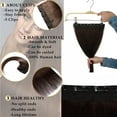 thumbnail image 2 of MY-LADY 10''-24'' 5 Clips in Human Hair Extensions Thick Real Natural Hair Pieces 100% Full Head Remy Hair 8inch #02 Dark Brown（Thin）, 2 of 8