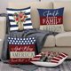 thumbnail image 4 of Funda de almohada de 4 piezas con estampado de bandera del Día de la Independencia, juego de cuatro piezas con estampado de terciopelo melocotón, funda de almohada para sofá, funda de cojín para dormi, 4 of 6