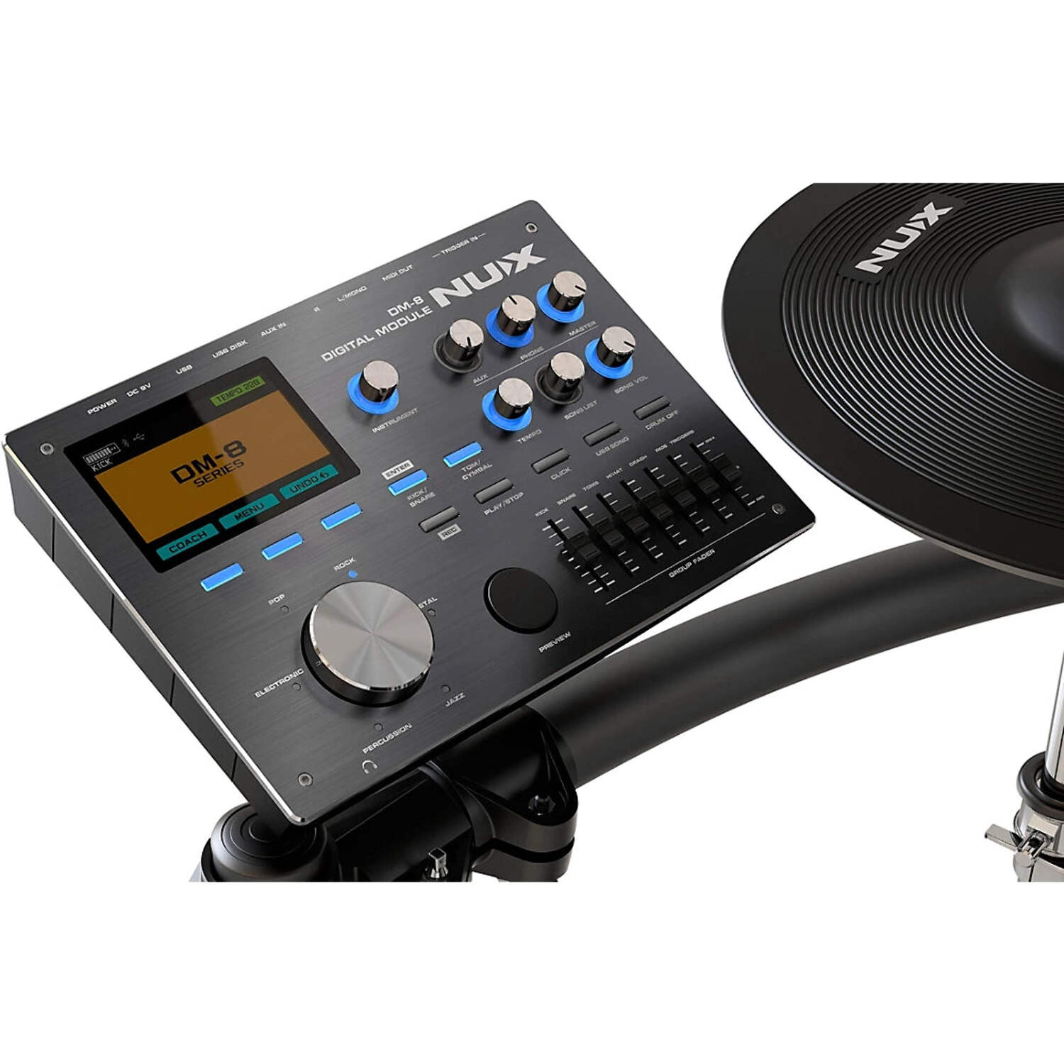 NUX DM-7X All Remo Mesh Head Digital Drum Kit