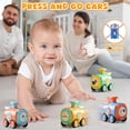 thumbnail image 3 of Juego de 4 piezas para empujar y silbar Baby Train Car Toys Keamaidy, 3 of 8