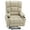 Beige, variant on MCombo Lay Flat Power Lift Recliner for Bariatric Elderly, Infinite Position, Faux Leather(Dark Brown)