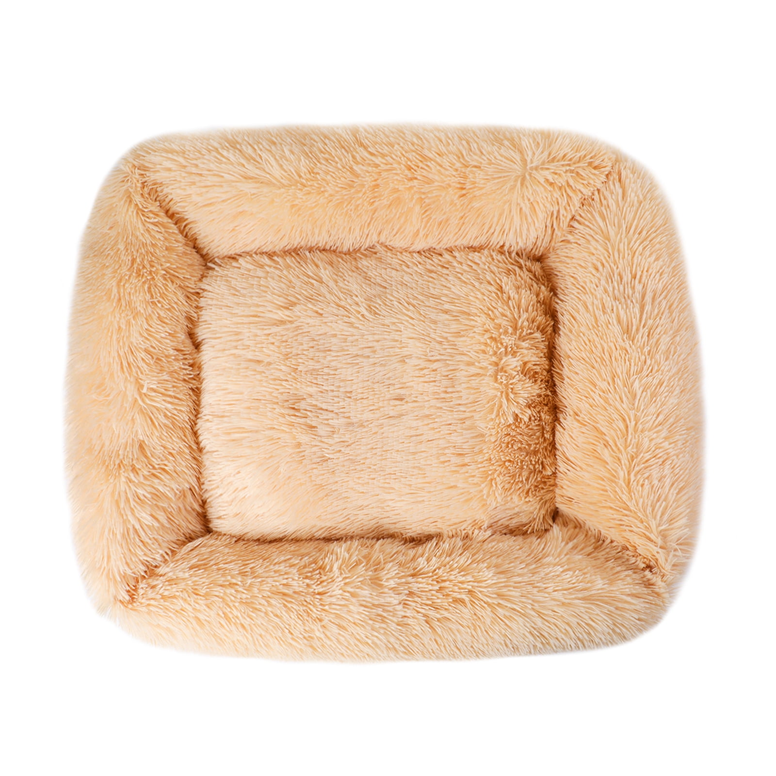 Sennaux Rectangle Plush Pet Bed Calming Bed for Dogs Cats Kennel Cuddler Crate Cushion Mat Washable