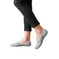 thumbnail image 2 of Helii Women's No Show Socks Low Cut – Thin Breathable Invisible Liner Socks with Non Slip Silicone Grippers, Non Cushion Athletic Socks for Running Hiking Sneakers Light Ashy,One Size, 2 of 5