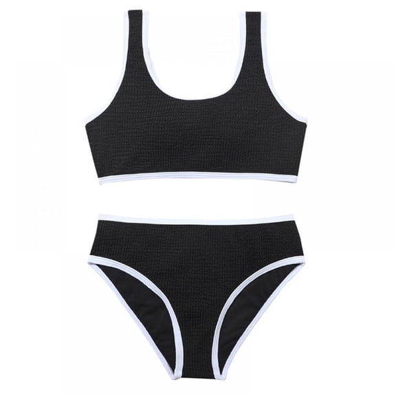 GYRATEDREAM 7-14 Years 2 Piece Girls Bikini Beach Swimwear Swimsuits Quick Dry Swimwear Bathing Suits