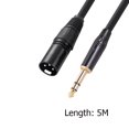 thumbnail image 4 of Cable de Audio JShteea 6,35 mm y 1/4 de Pulgada Conector Chapado en Oro para Micrófonos Altavoces, 4 of 9