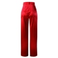 thumbnail image 4 of Women's Casual Fashion Pants Muilt Pocket Casual Loose High Rise Satin Soft Comfy Track Suit Pants Comfortable Pants for Women Casual Wide Women Pants Casual Loose Wide Leg Sweatpants Womens, 4 of 4