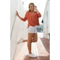 thumbnail image 6 of Womens Cotton Thick Band Running Yoga Shorts, 6 of 7