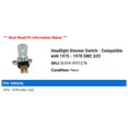 thumbnail image 2 of Headlight Dimmer Switch - Compatible with 1975 - 1978 GMC G25 - Replacement, 2 of 2