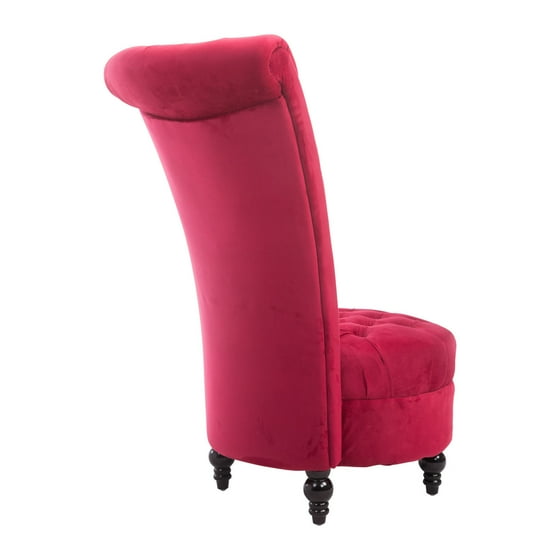 Homcom Tufted High Back Velvet Accent Chair Com