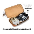 thumbnail image 3 of Weekender Travel Gym Duffle in Canvas and Leather with Separate Shoe Compartment, 3 of 13