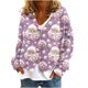 thumbnail image 2 of Puntoco Chaqueta Tipo Cárdigan Informal Con Botones Y Estampado Navideño Para Mujer, 2 of 5
