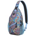 thumbnail image 1 of Retro Tribal Sling Backpack for Daily Use, Artistic Abstract Crossbody Bag Lightweight for Travel and Commuting, 1 of 6