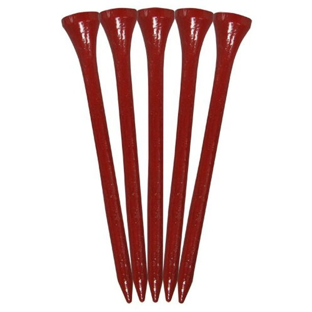 Pride Golf Tee 31/4 inch Deluxe Tee 75 Count (Red)