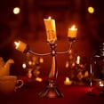 thumbnail image 3 of Vela de reloj La Bella y La Bestia, portavelas Lumiere Led para mesa de boda, fiesta de Navidad, decoración del hogar, 3 of 5