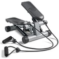 thumbnail image 3 of Sunny Health & Fitness Mini Steppers for Exercise at Home, Stair Step Workout Machine with Resistance Bands, Full Body Cardio - NO. 012-S, 3 of 10