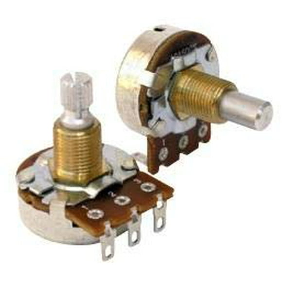 Set of Four (4X) Bourns 500K SHORT Split Shaft Audio Taper Low Friction Potentiometers