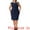 Dark Blue, variant on DARING DIVA Plus Size Sheath Notched Neck Work Events Dress 1X Dark Blue