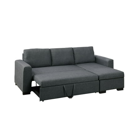 Bobkona Ji Sectional With Pull Out Bed And Compartment Multiple Bobkona Ji Sectional With Pull Out Bed And Compartment Multiple Colors