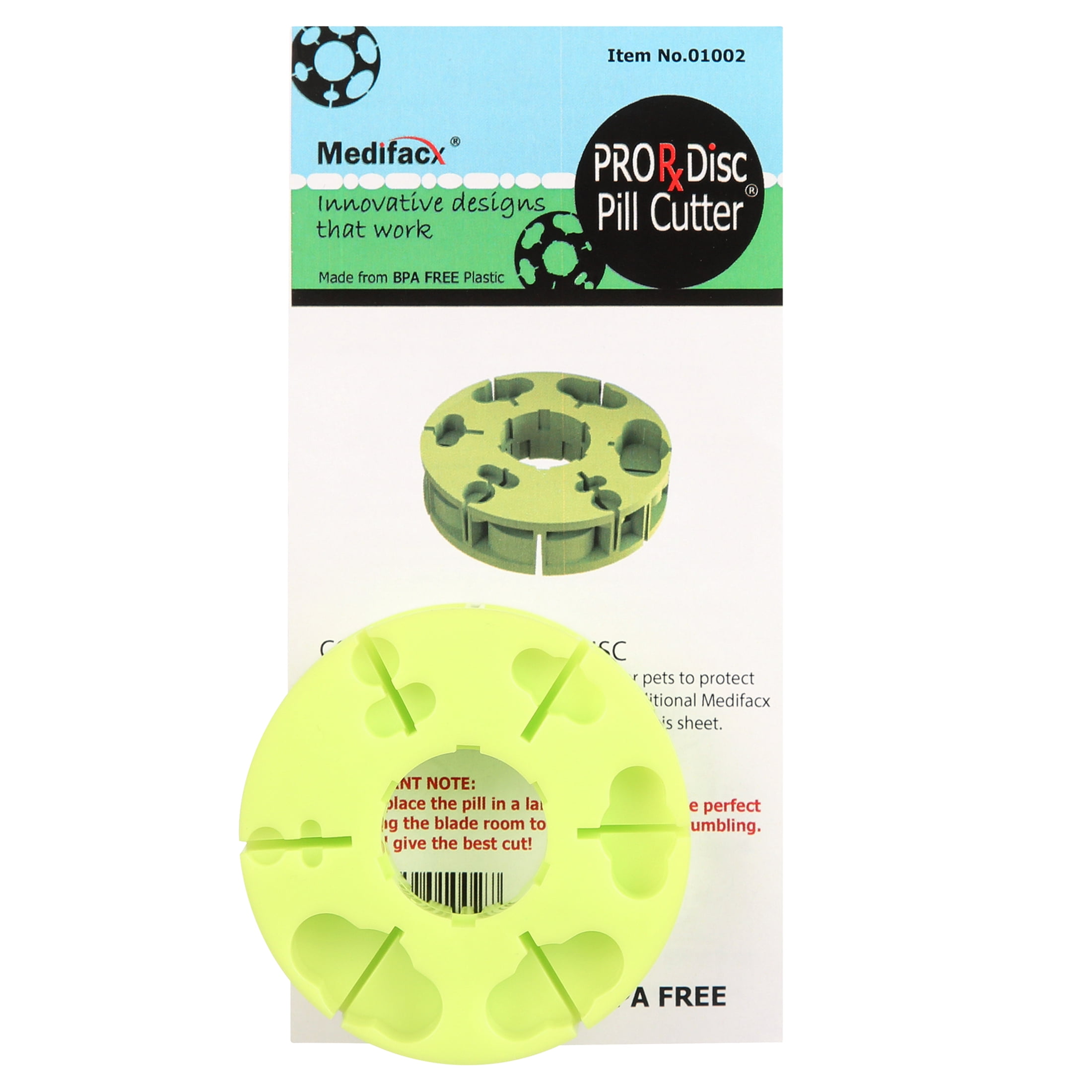 18-In-1 Green Disc for ProRx Pill Cutter - Eliminates Cross Contamination