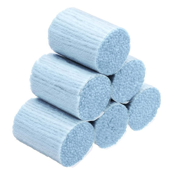 12 Rolls Latch Hook Yarn, Latch Hook Kit Yarn Precut Hook Rugs Yarn Making Crochet Bundles for Latch Hook Rug Adults Beginners Tapestry DIY Craft, Light Blue