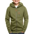 thumbnail image 2 of mgoYE Kids Zip Up Hoodie for Boys Long Sleeve Lightweight Toddler Sweatshirts Autumn Casual Loose Hoodies for Boys, 2 of 5