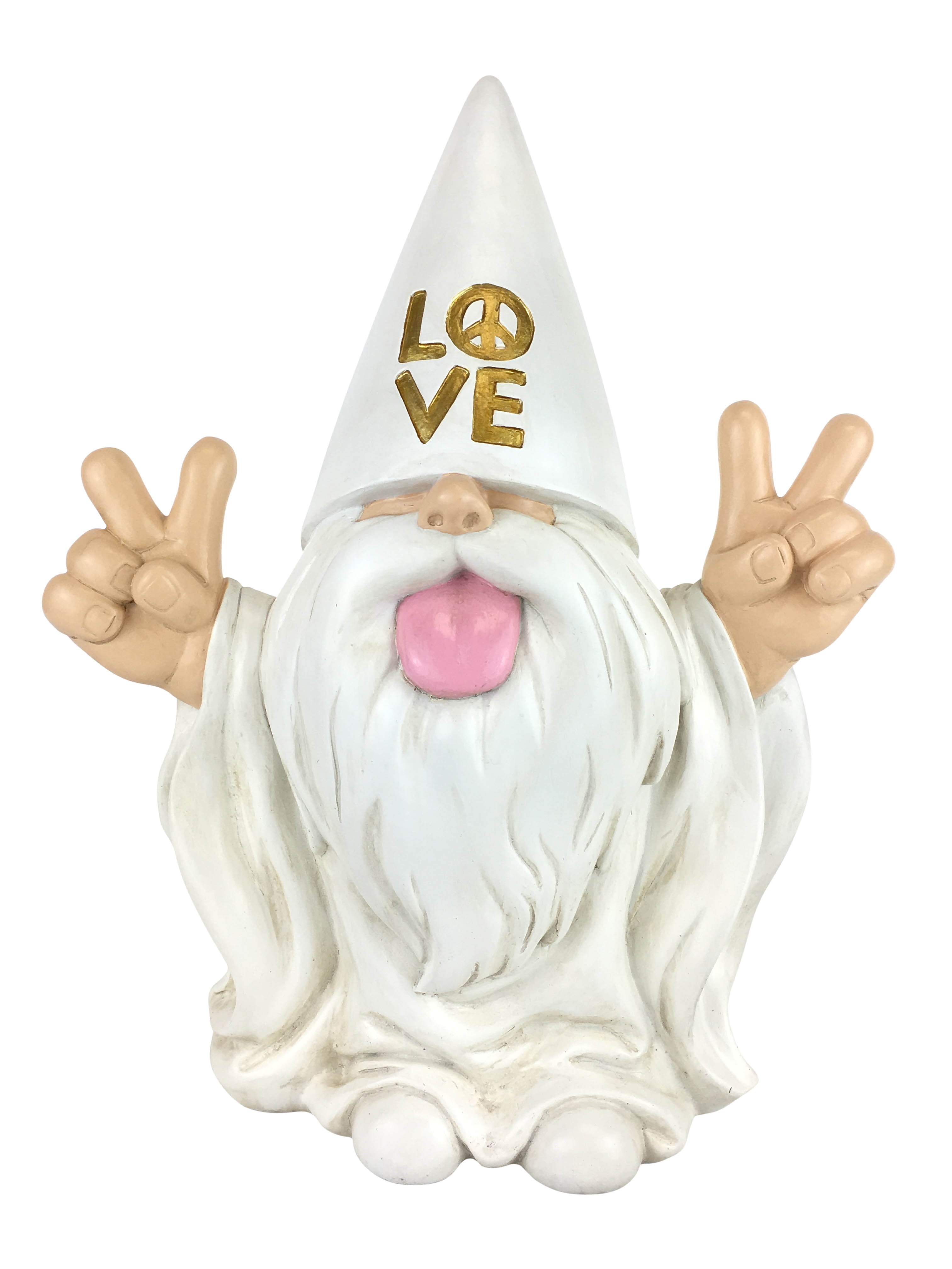 GlitZGlam Rocker Gnome Peace and Love This Gnome Brings Peace and Love to All and
