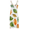 thumbnail image 5 of Autumn Harvest Maple Leaves Thanksgiving Sleeveless Dress Woman Fashion Long Dresses Women's Summer Suit Dress Summer 2025 Women, 5 of 7
