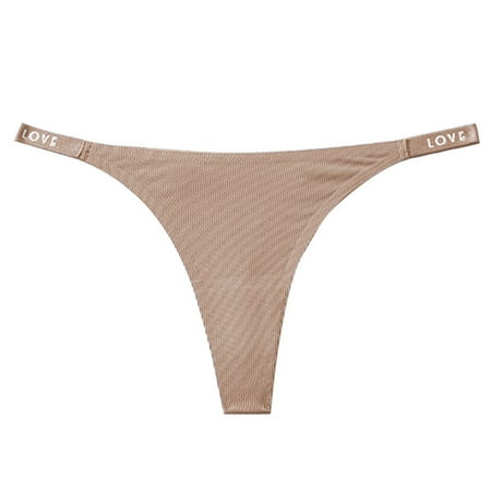 DJskiyers No Show Underwear for Women Sexy Low Waist Panty Seamless Thong Panties Comfortable Stretch Bikini Bottom