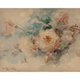 thumbnail image 2 of Franz Bischoff 24x20 Gold Ornate Framed and Double Matted Museum Art Print Titled - Bouquet of Roses (1899), 2 of 4